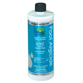 Lo-Chlor 90-Day Algaecide Swimming Pools Last 3 Months - 32 oz (Choose Size) - 4 Pack