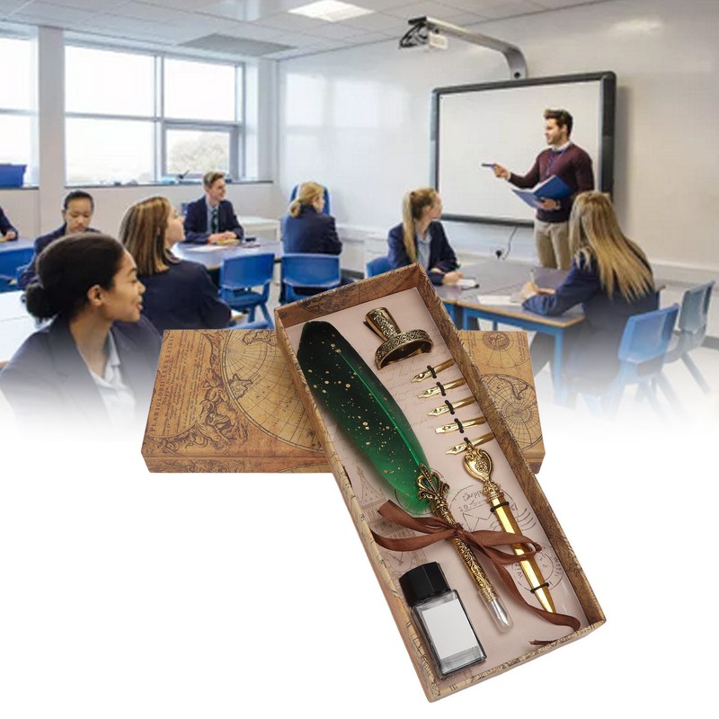 Quill Pen Set Retro Elegant Exquisite Smoothing Writing Multiple Replacement