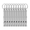 10PCS Adjustable Dog Whistle Trainer Sound Waves Stainless Steel Pet