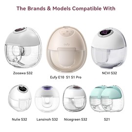 TOVVILD 10PCS Duckbill Valves Compatible with eufy E10 S1 S1 Pro MomMed S21,S32 Breast Pump Replacement Pump Parts Accessories