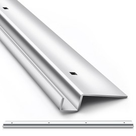 MorningRo 1 Pcs 10ga Steel Ramps Bracket for 48" x 4" Heavy Duty Trailer Ramps Attaching Lip Mounting Channel Ramp Ends for Trailers Tailgates Trunk Beds (Silver)