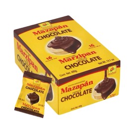 **Mexican Peanut Candy Chocolate Covered (16 Count) Sweet Mazapan-Style Bonbon Snacks, Dulces Mexicanos Dessert Treats, Individually Wrapped Candy**