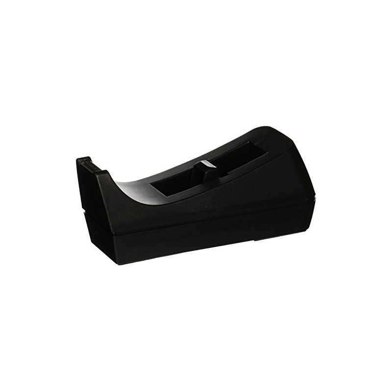 Business Source Standard Desktop Tape Dispenser, Black, 1 in (BSN32954)