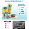 CHEFOLLA Contenedores para Alimentos Recipientes de Plastico de Termorresistente y