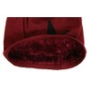 Lined Winter Stars Knitted Fine Knit Beanie Hat - red
