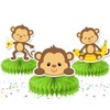 Playful Monkey 5-Piece Honeycombs Centerpieces Set - Add a Touch