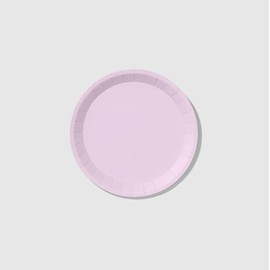 Coterie Lavender Small Classic Paper Plates (Set of 10) - Light Purple Paper Plates for Baby Shower, Birthday, Tea Party, Spring Picnic, Brunch | 7.25"