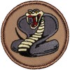 Cobra Patrol Patch - 2" Diameter Round Embroidered Patch (Peel
