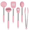 LIANYU Silicone Kitchen Utensils Set of 6, Cooking Utensils Spatula