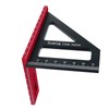 Woodworking Triangle Ruler Square Ruler 45° 90° Aluminum Alloy Carpenter