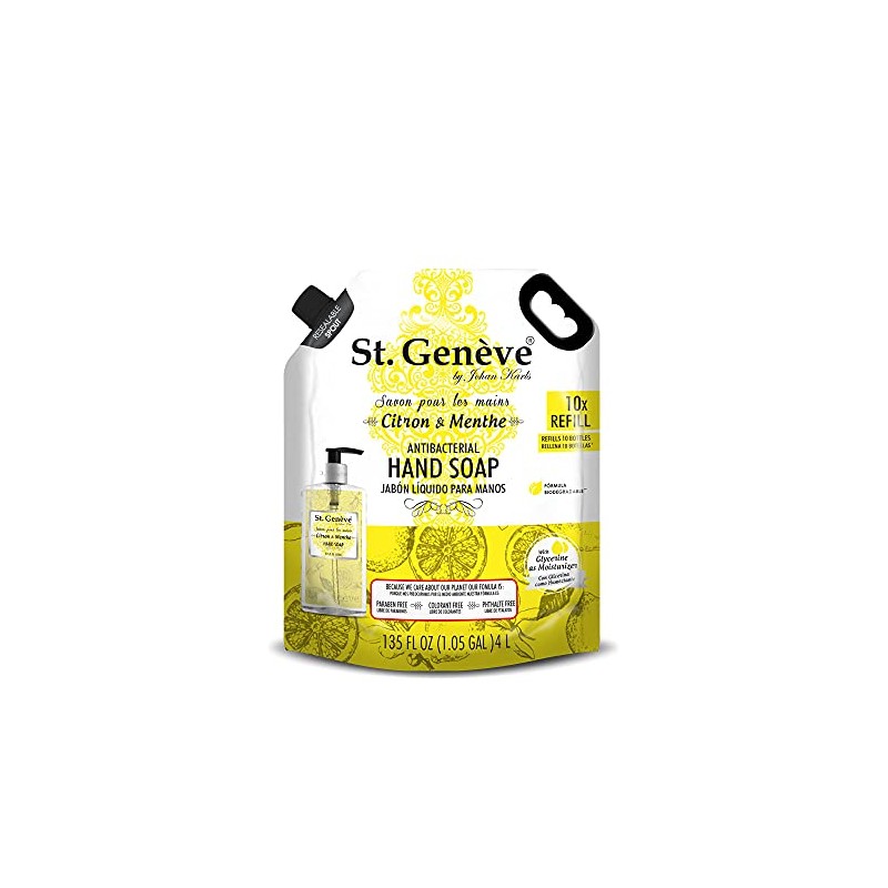 St. Geneve Jabon Liquido St Geneve Pouch Citron Menthe 4000ml