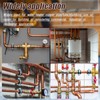 Therwen 5 Pcs 1 Inch Copper Pipe Press Fittings, 90