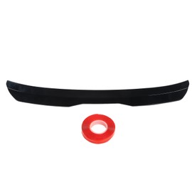 Rear Window Roof Spoiler Visor Deflector Universal Fit Reduce Resistance Window Top Lip Molding Trim Glossy Black
