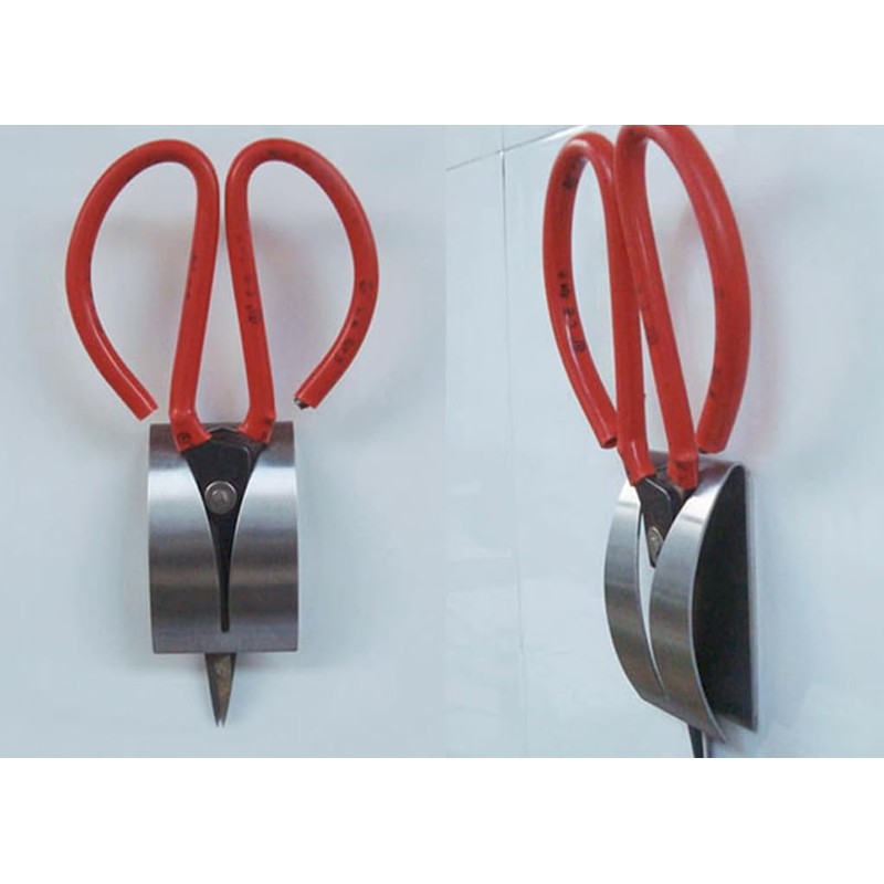 mkki Wall Mount Scissors Holder, Stainless Steel Scissor Shear Stand,