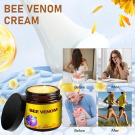 KEBEGE Bee Venom Relief Bone Healing Cream, Professional Bee Venom Cream, Knee, Hands, Neck, Feet, for All Skin Types (2 Bottle)