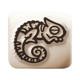 LaDot Tattoo Set S Chameleon and Rocket for Children and Adults Contents: Ink Pad, Tattoo Ink Black, Liner Green, Tattoo Stones Size S - Chameleon and Rocket