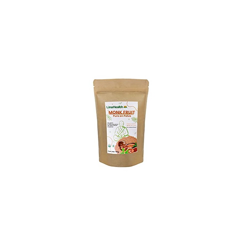 Linahealth MONK FRUIT 100% PURO Monkfruit Sin erititrol. 150g Rinde