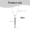 3 Pcs Breathing Necklace, Stress & Anxiety Relief Anxiety Necklace