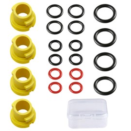 AHRLIC Pressure Washer O Ring Nozzle Set for Karcher, Compatible with K2 K3 K4 K5 K6 K7 Hose Nozzle, Spare O-Rings Seal Washer Accessories for Quick Replacement, Leak Fix, 2.640-729.0 Rubber Spares