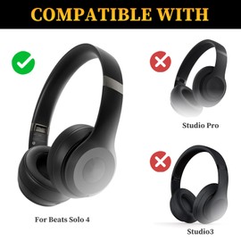 Solo 4 Headband Replacement Parts Repair Kit for Beats Solo 4 On-Ear Headphones, Solo4 Accessories Replacement Headband - Composite Materials, Durable & Bending Resistant - Matte Black
