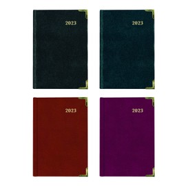 Brownline 2023 Executive Weekly Planner, Appointment Book, 12 Months, January to December, Sewn Binding, 8.187" x 5.625", Assorted Colors, Trilingual (CBE507.ASX-23)