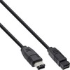 InLine 36903 FireWire cable (IEEE1394, 6-pin male-to-9-pin connector, 3 m)