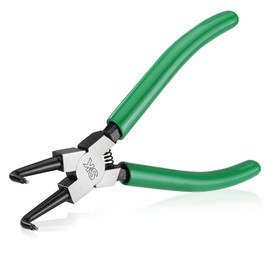 SK 7-Inch Snap Ring Pliers, Internal Circlip Pliers with 90-Degree Bent Jaw, Tip Diameter 0.07'', Premium CR-V Steel
