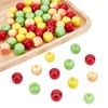 CHGCRAFT 60Pcs 4 Styles Foam Fruit Artificial Mini Apple, Fake