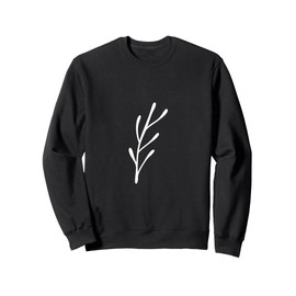 Boho Leaves Pattern Botanical Leaf Minimalism Sweatshirt