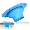Toilet Flange Repair Kit Blue Durable Silicone ABS Easy Installation
