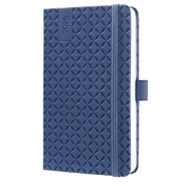 SIGEL J6100 Weekly Planner 2026 A6 Blue, Hard Cover, Elastic Band, Pen Loop, Slip Pocket, 174 Pages, Vegan, Book Calendar, Diary Calendar Book Jolie