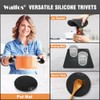 Walfos Silicone Trivet Mats - Versatile Heat Resistant Pot Holders