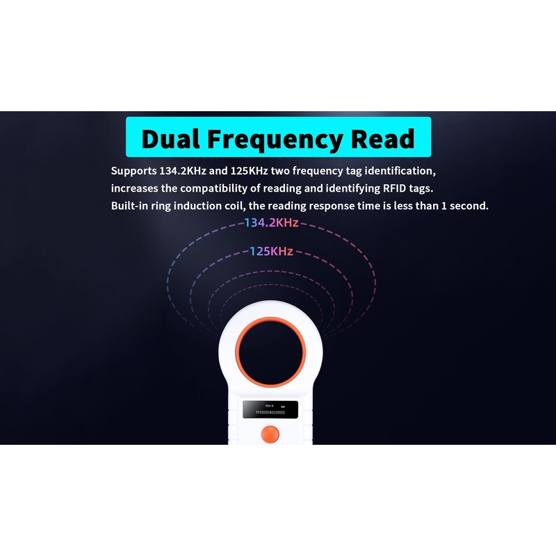 Black Pet Microchip Reader