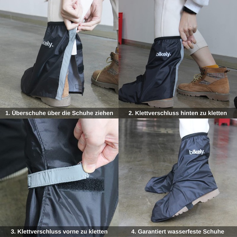 sweatness Waterproof Bicycle Shoe Covers with Saddle Cover Size 44-46