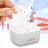 GLEAVI Denture Bath Case Leakproof Portable Retainer Case False Teeth