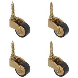 SUFAPRE Pack of 4 Furniture Castors, Swivel Castors, Silent Rubber Castors, Retro Furniture Castors, 360 Degree Swivel Castors, Heavy Duty Castors, Transport Castors, Replacement Castors for Retro