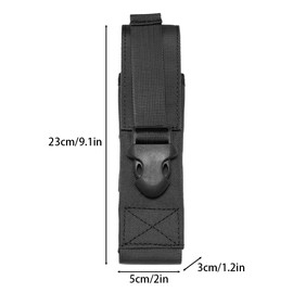 Tactical Flashlight Bag Flashlights Belt Carry Bag Portable Nylon Tool Bag Flashlight Waist Bag for Camping Hunting Hiking Mountaineering