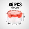 6 Sauce Dispensing Boxes, Square Kitchen Seasoning Jars, Sauce Containers