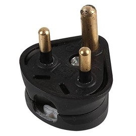 Pro Elec 2A, 3-Pin, Round Mains Plug, Black