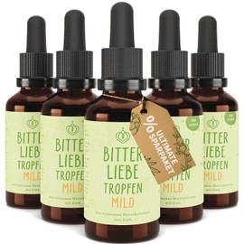 BitterLiebe - Bitter Drops without Alcohol - According to Hildegard von Bingen - The Original from Die Höhle der Löwen - High Dose Bitter Substances Drops Alcohol-Free
