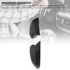 1 Pair Carbon Fiber Ox Horn Rearview Side Glass Mirror