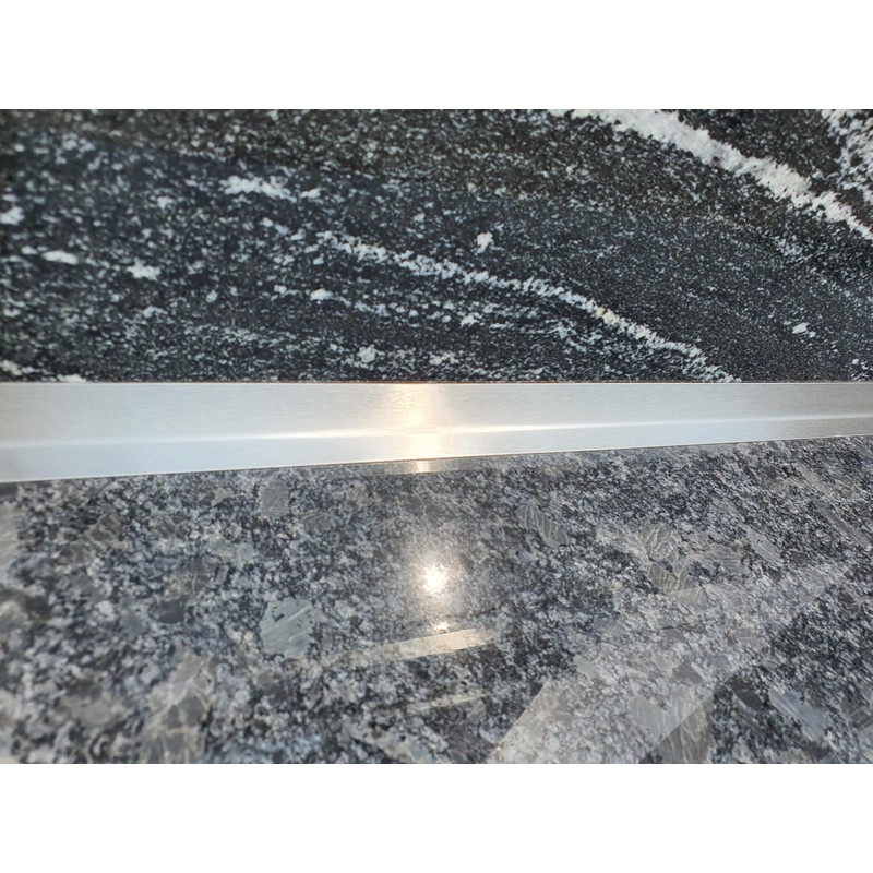 Kitchen End Strip, Stainless Steel, 0.75 m Long, 6 x