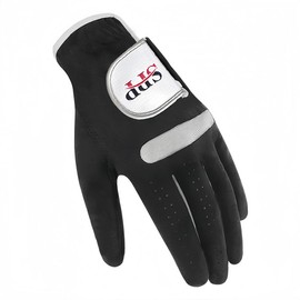 SPP Adjustable Golf Gloves-Breathable, Soft Comfortable Fit, Non-Slip Grip, All-Weather Use, Left or Right Hand for Men & Women (Black, Size 23, Right Hand)