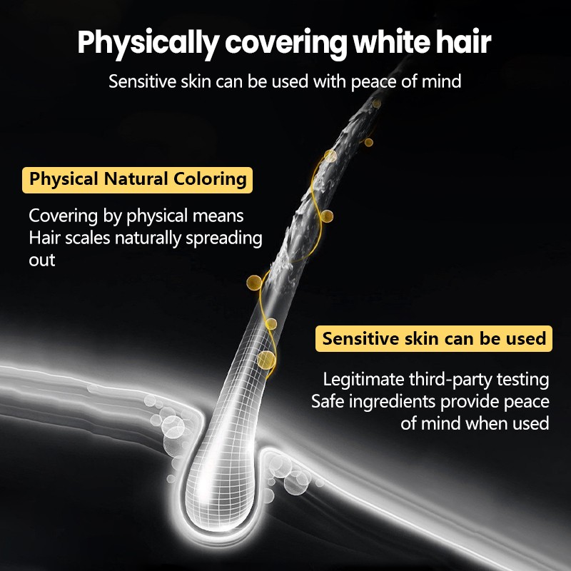 Waterproof Hair Dye Stick Sweat Proof Hair Dye Stick/Natural White