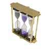 Tea Timer 3-4-5 Minute Sand Brass Frame Hourglass Timer Small