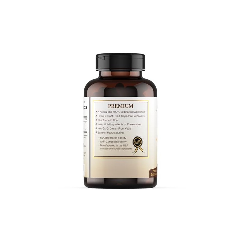 Extracto de cardo de leche orgánico certificado (80% sabores de