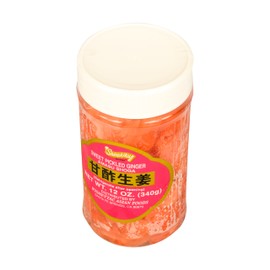Amasu Shoga (Sweet Pickled Ginger) - 12oz by Shirakiku.