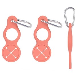 Swpato Water Bottle Holder for Backpack & Walking - 3PCS Bottle Buckle with Towel Hook, Outdoor Water Bottle Strap & Clip, Nylon Webbing Bottle Holder(Orange)