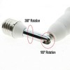Aukora E26 E27 Bulb Socket Extender, Bendable Medium Base Light