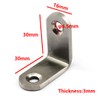 20 Pcs Stainless Steel L Shape Angle Connector with Screws